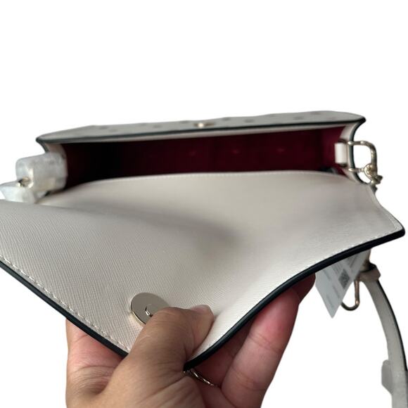 Kate Spade Carson Ladybug Print Convertible Crossbody Cream multi Bag - Picture 7 of 11